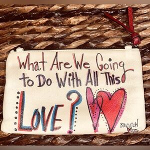 Brighton Gotta Have Heart Pouch Brighton clutch White Multi Brighton bag Handbag